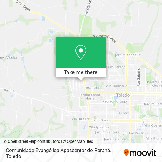 Mapa Comunidade Evangélica Apascentar do Paraná