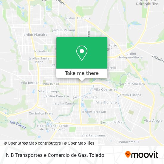 N B Transportes e Comercio de Gas map