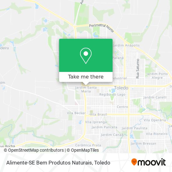 Alimente-SE Bem Produtos Naturais map