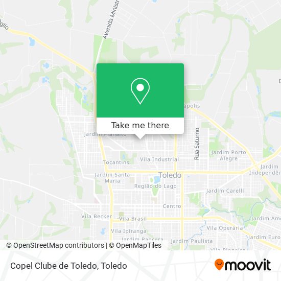 Mapa Copel Clube de Toledo