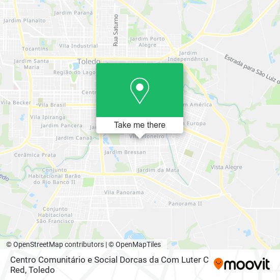 Centro Comunitário e Social Dorcas da Com Luter C Red map