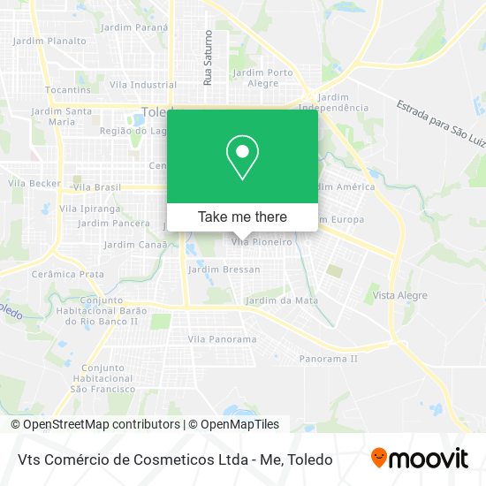 Vts Comércio de Cosmeticos Ltda - Me map