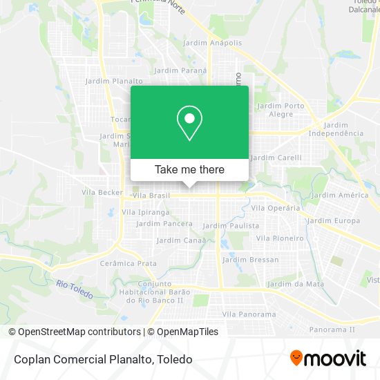 Coplan Comercial Planalto map