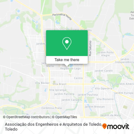 Mapa Associação dos Engenheiros e Arquitetos de Toledo