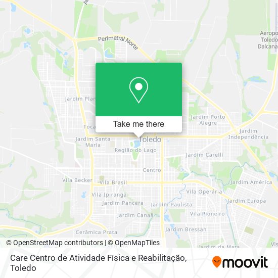 Mapa Care Centro de Atividade Física e Reabilitação