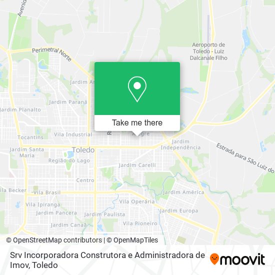 Mapa Srv Incorporadora Construtora e Administradora de Imov