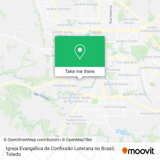 Igreja Evangélica de Confissão Luterana no Brasil map