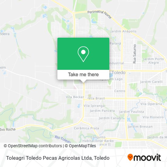 Mapa Toleagri Toledo Pecas Agricolas Ltda