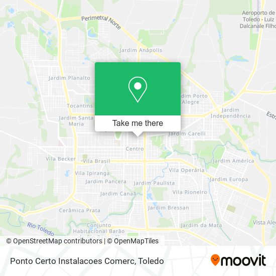 Ponto Certo Instalacoes Comerc map
