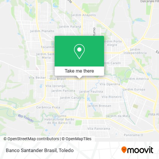 Banco Santander Brasil map