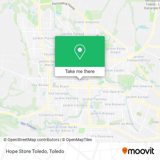 Hope Store Toledo map