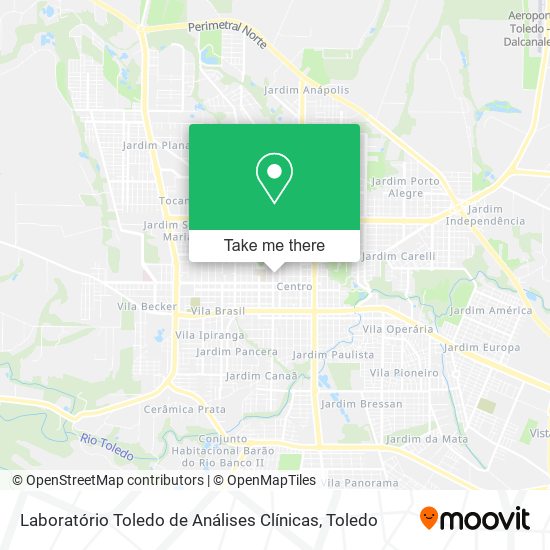 Laboratório Toledo de Análises Clínicas map