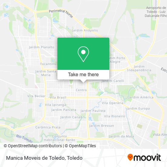 Manica Moveis de Toledo map