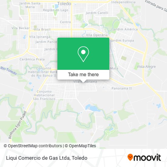 Mapa Liqui Comercio de Gas Ltda