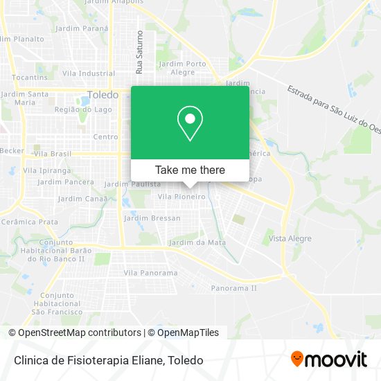 Clinica de Fisioterapia Eliane map