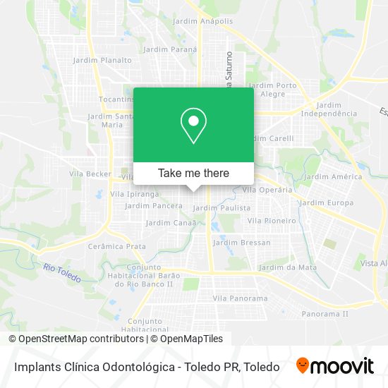 Implants Clínica Odontológica - Toledo PR map