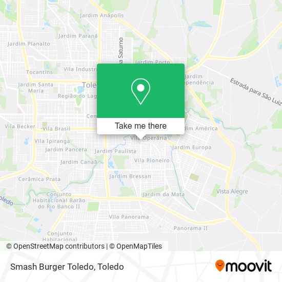 Smash Burger Toledo map