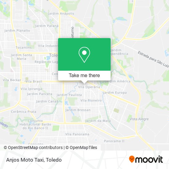 Mapa Anjos Moto Taxi