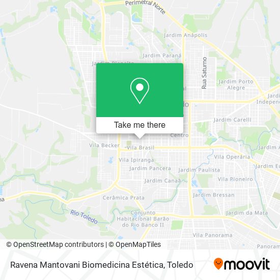 Ravena Mantovani Biomedicina Estética map