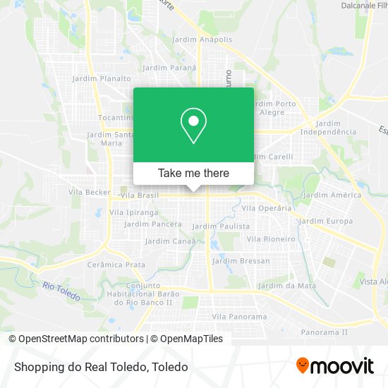 Shopping do Real Toledo map