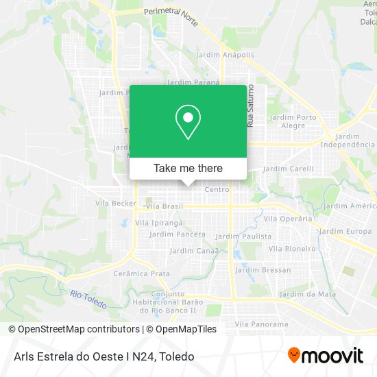 Arls Estrela do Oeste I N24 map