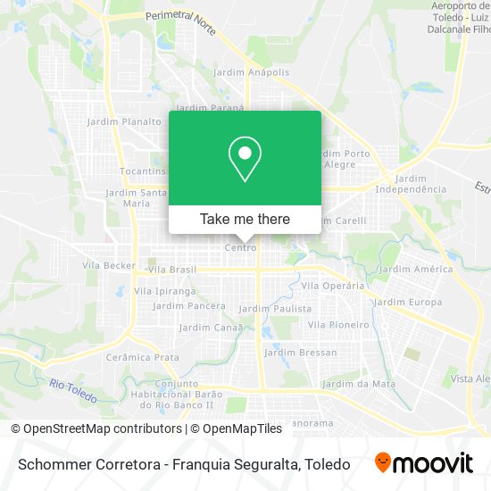 Schommer Corretora - Franquia Seguralta map