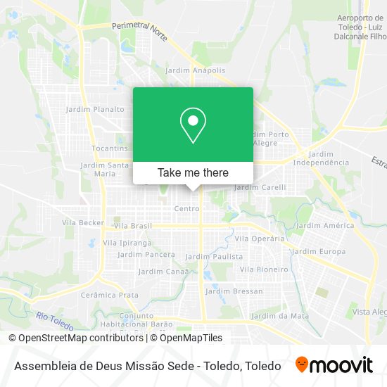 Assembleia de Deus Missão Sede - Toledo map