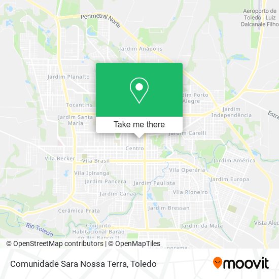 Comunidade Sara Nossa Terra map