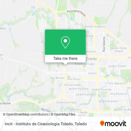 Incit - Instituto de Cinesiologia Toledo map