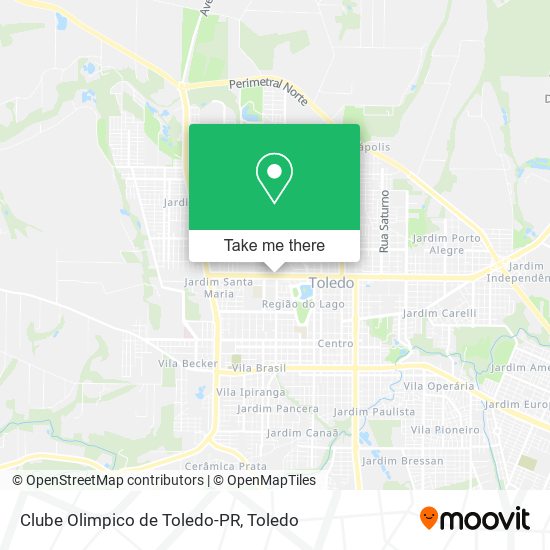 Clube Olimpico de Toledo-PR map