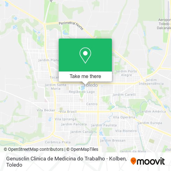 Genusclin Clinica de Medicina do Trabalho - Kolben map