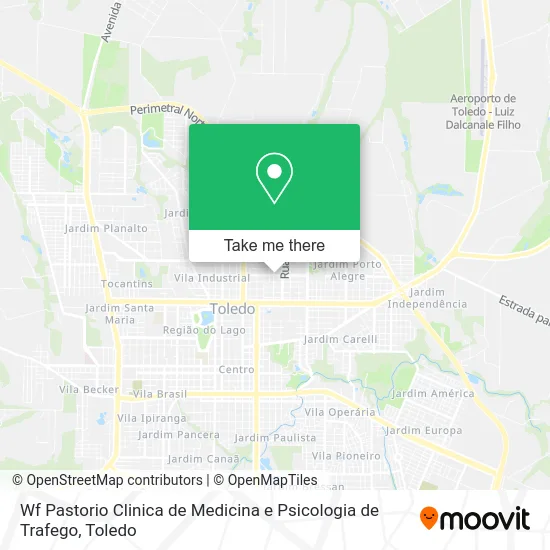 Wf Pastorio Clinica de Medicina e Psicologia de Trafego map