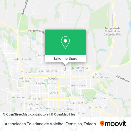 Mapa Associacao Toledana de Voleibol Feminino