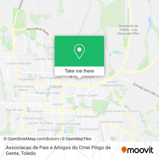 Associacao de Pais e Amigos do Cmei Pingo de Gente map