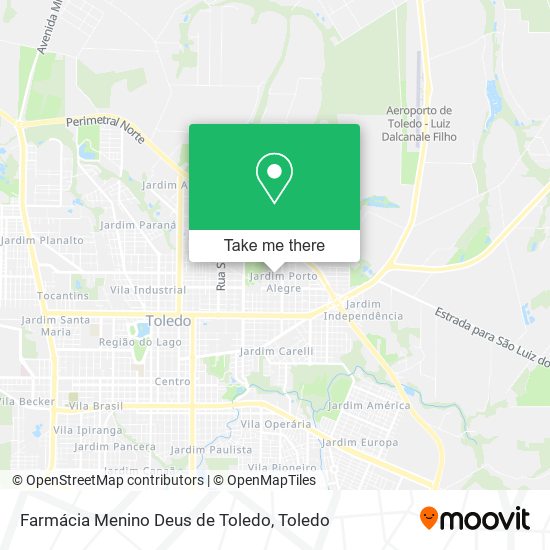 Farmácia Menino Deus de Toledo map