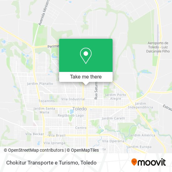 Chokitur Transporte e Turismo map