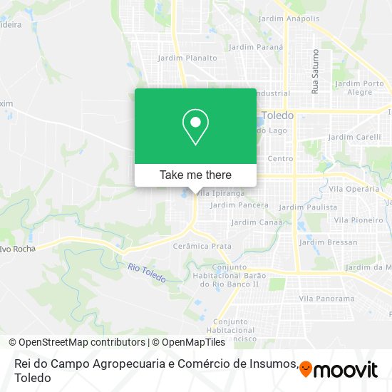 Rei do Campo Agropecuaria e Comércio de Insumos map
