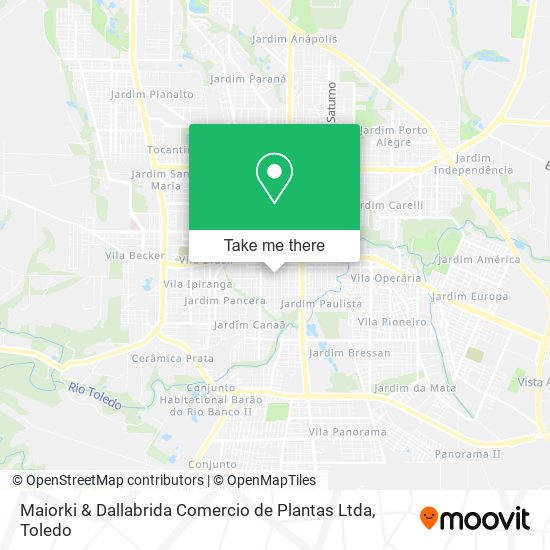 Maiorki & Dallabrida Comercio de Plantas Ltda map