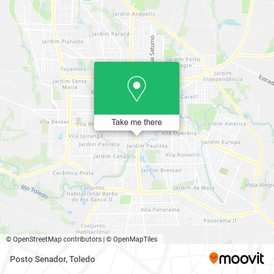 Posto Senador map