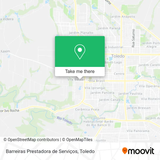 Barreiras Prestadora de Serviços map