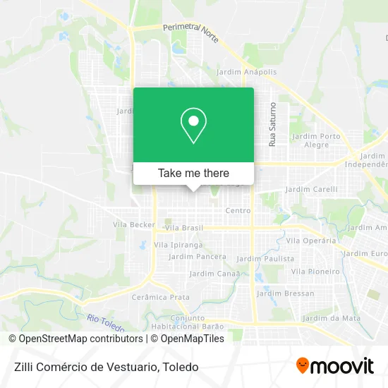 Zilli Comércio de Vestuario map