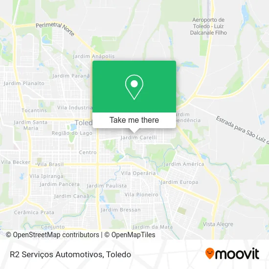 R2 Serviços Automotivos map