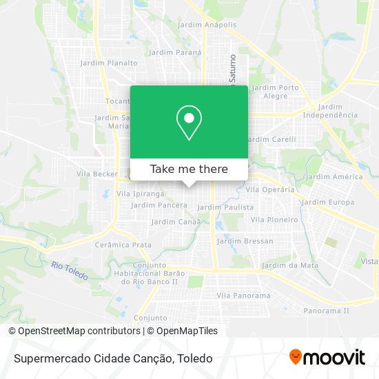 Supermercado Cidade Canção map