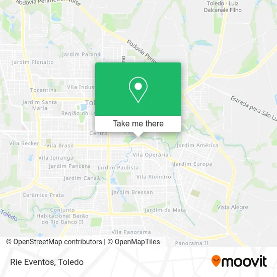 Rie Eventos map