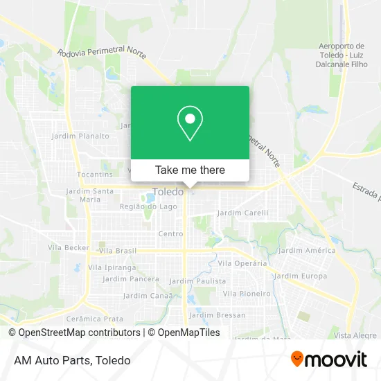 AM Auto Parts map