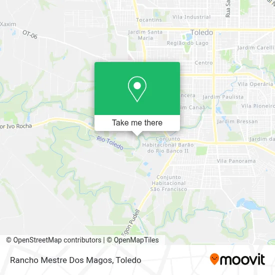 Rancho Mestre Dos Magos map