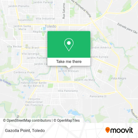 Gazolla Point map