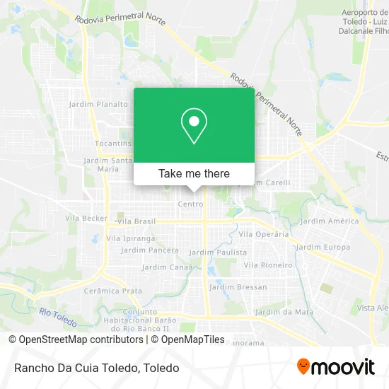 Rancho Da Cuia Toledo map