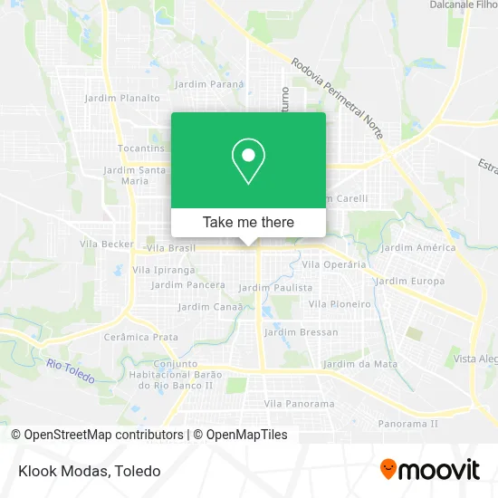 Klook Modas map