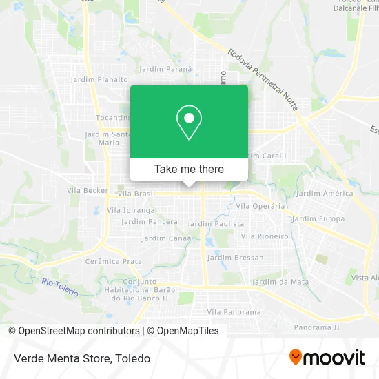 Verde Menta Store map